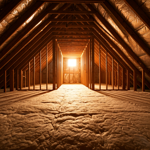 Clean residential attic after professional CA Attic Solutions spray foam and insulation work